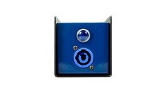 Power Drop Box PowerCon Pass Thu Inputs to 4 Female Edison AC 3Prong