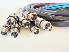 Seismic Audio 8 CHANNEL XLR SNAKE CABLE – 10 Feet Pro Extension Stage/Recording