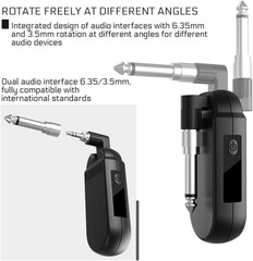 Wireless UHF Saxophone Microphone System, Clip-On Instrument Microphone for Sax