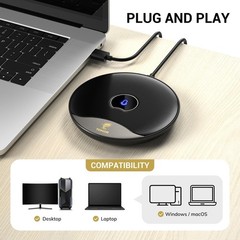 Professional USB Omnidirectional Microphone for Online Meetings & Classes – TM20