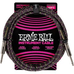 Ernie Ball Braided Instrument Cable StraightStraight 10 ft. Purple Python