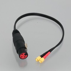 Balanced XLR Jack 3Pin to +/- Hot/Cold Dual Microdot 1FT MIC Preamplifier cable