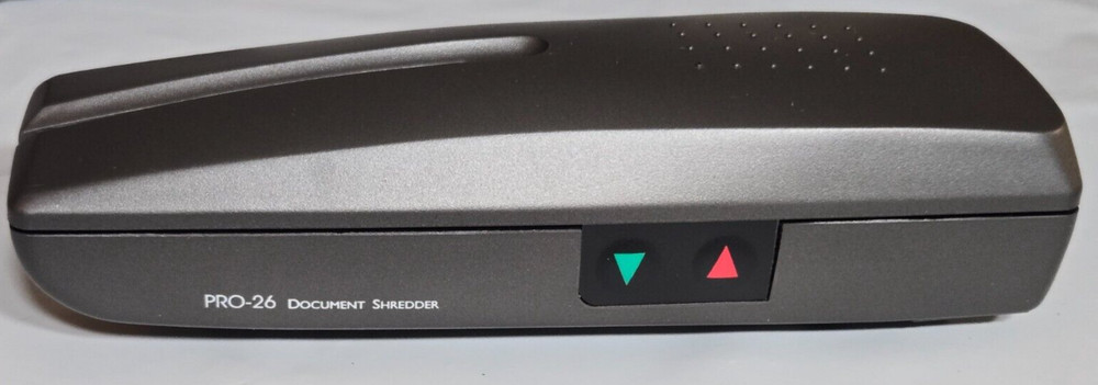 Handheld Personal Document Shredder Pro 26 9 Volt Powered Portable Tested *READ*