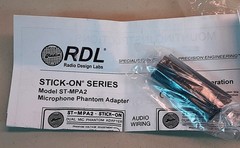 Lot of 2 – Radio Design Labs ST-MPA2 Microphone Phantom Adapters