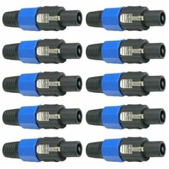 10x 4 Pole SpeakON Male Connector Head Line Plug Audio Speaker Cable Amp Adapter