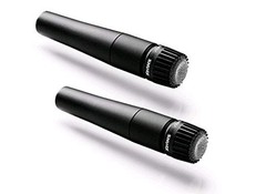 Shure SM57-LC Cardioid Dynamic Instrument Microphone – 2 Pack, XLR