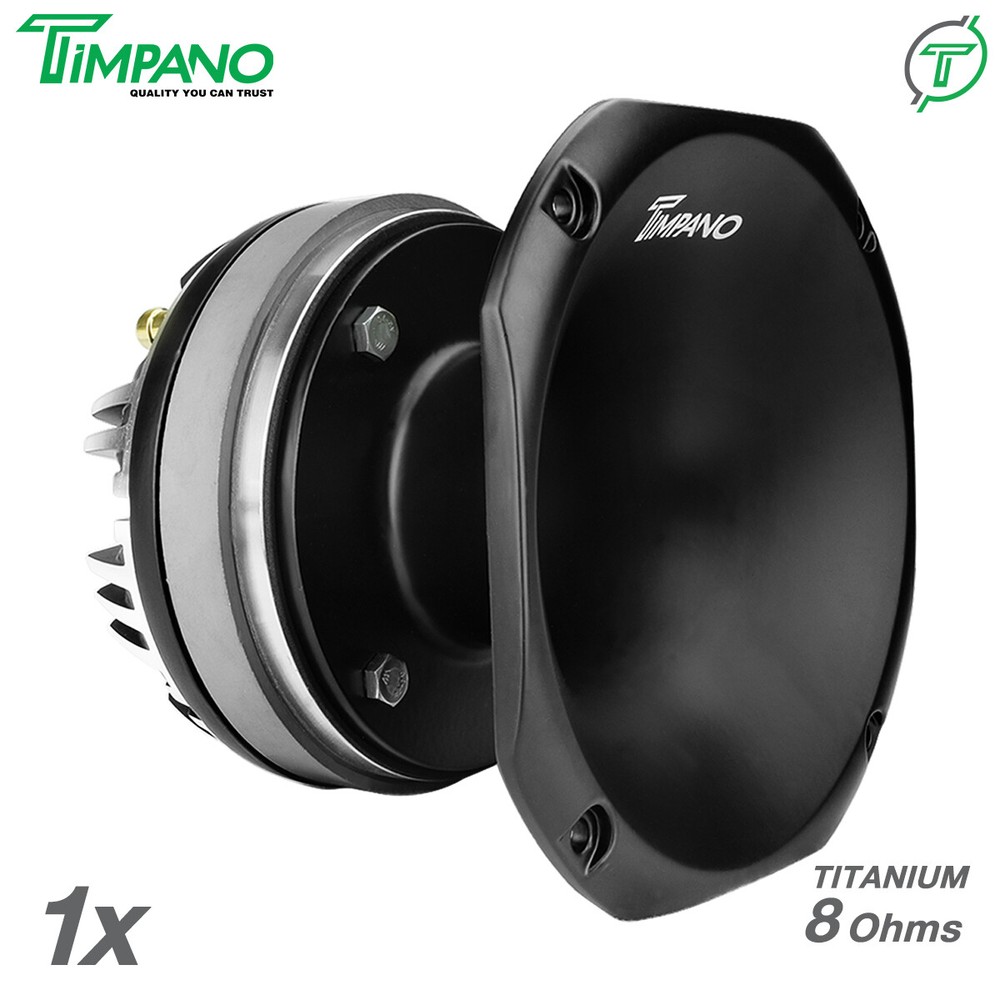 1x Timpano TPT-DH2000 SLIM 2″ Compression Driver + Horn – Titanium 8 Ohms 450W