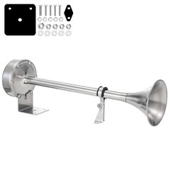 AOLIHAN Upgraded Boat Horn 130dB – 12V, Stainless Single Tube Horn(NEW)