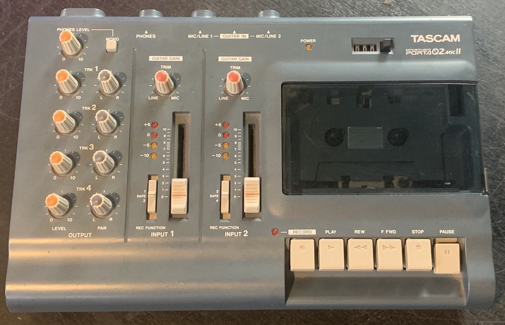 TASCAM Porta 02 MK 2 Mini Studio 4 Track Cassette Recorder