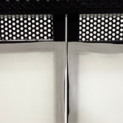 Portable Vertical Stand DJ Event Facade DJ Booth White Scrim Steel Alloy Frame