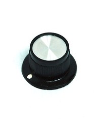 10pc Plastic Round Screw type Knob PN-26B size=φ24.8x15mm hole=φ6.4mm RoHS