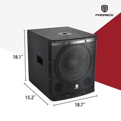 Proreck SP-12X 1000W Powered DJ Subwoofer For Stage DJ show-1