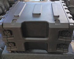 Gator Pro Series 4U Rack Case Molded Plastic Black Carry Handle Large 23″23″12″