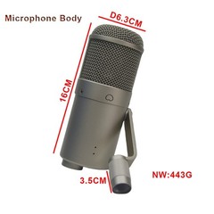 DIY mircophone body with wood box for replace u47fet condenser microphone