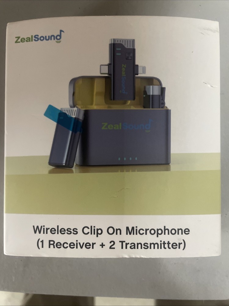 ZealSound V7Pro Wireless Lavalier Microphone System Omnidirectional Sound