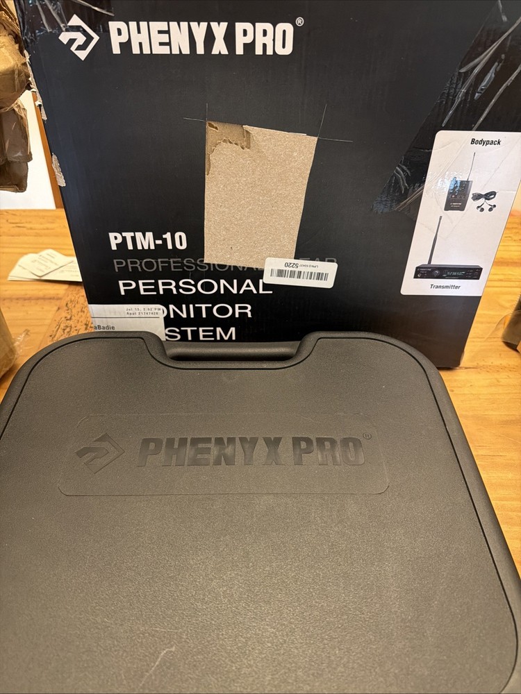 Phenyx Pro UHF Stereo Wireless in Ear Monitor System, Wireless IEM, 900MHz Ba…