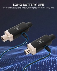 STRICH UHF Wireless Microphone System with XLR 16CH for Church Karaoke | 9-24V