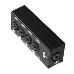 Professional 1 In 4Out XLR /6.35mm Music Splitter For Studio Live Performances