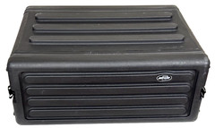 SKB 4U Shallow Roto Rack Case – Durable Polyethylene Gear Protector, Stackable