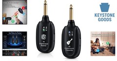 A8 Wireless Guitar System 2.4GHz, 24-bit/48KHz, Low Latency, Rechargeable