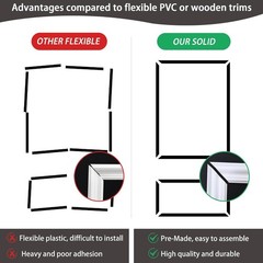 Versatile Pre-Cut Molding Kit – Transform Your Walls with Style, 16″ x 20″