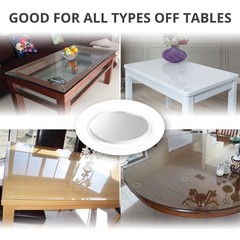 Glass Table Top Bumpers – 20 PCS 1.2″- Non-Adhesive Glass Table Top Anti Slip…