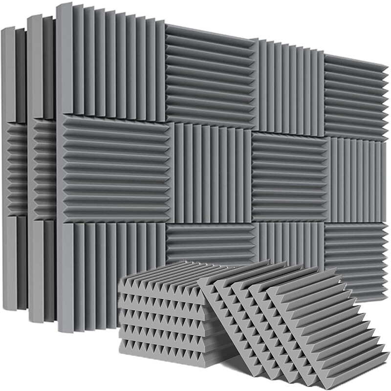 12~96PACK 12″X12″X1″ Acoustic Foam Panels Wedge Studio Soundproof Wall Tiles USA
