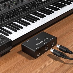 MIDI Host Box with Indicator Light, 5-Pin DIN Interface, USB MIDI Keyboard Conne