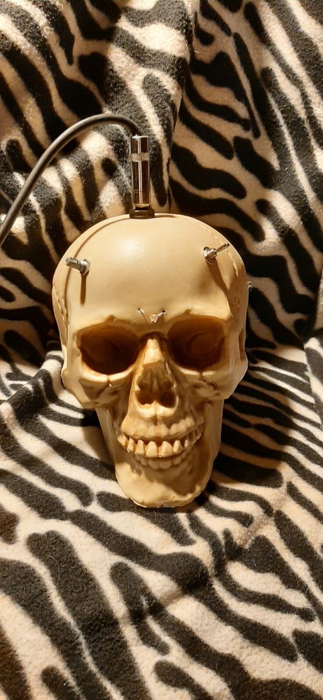 Skull optical theremin synthesizer drone circuit bent