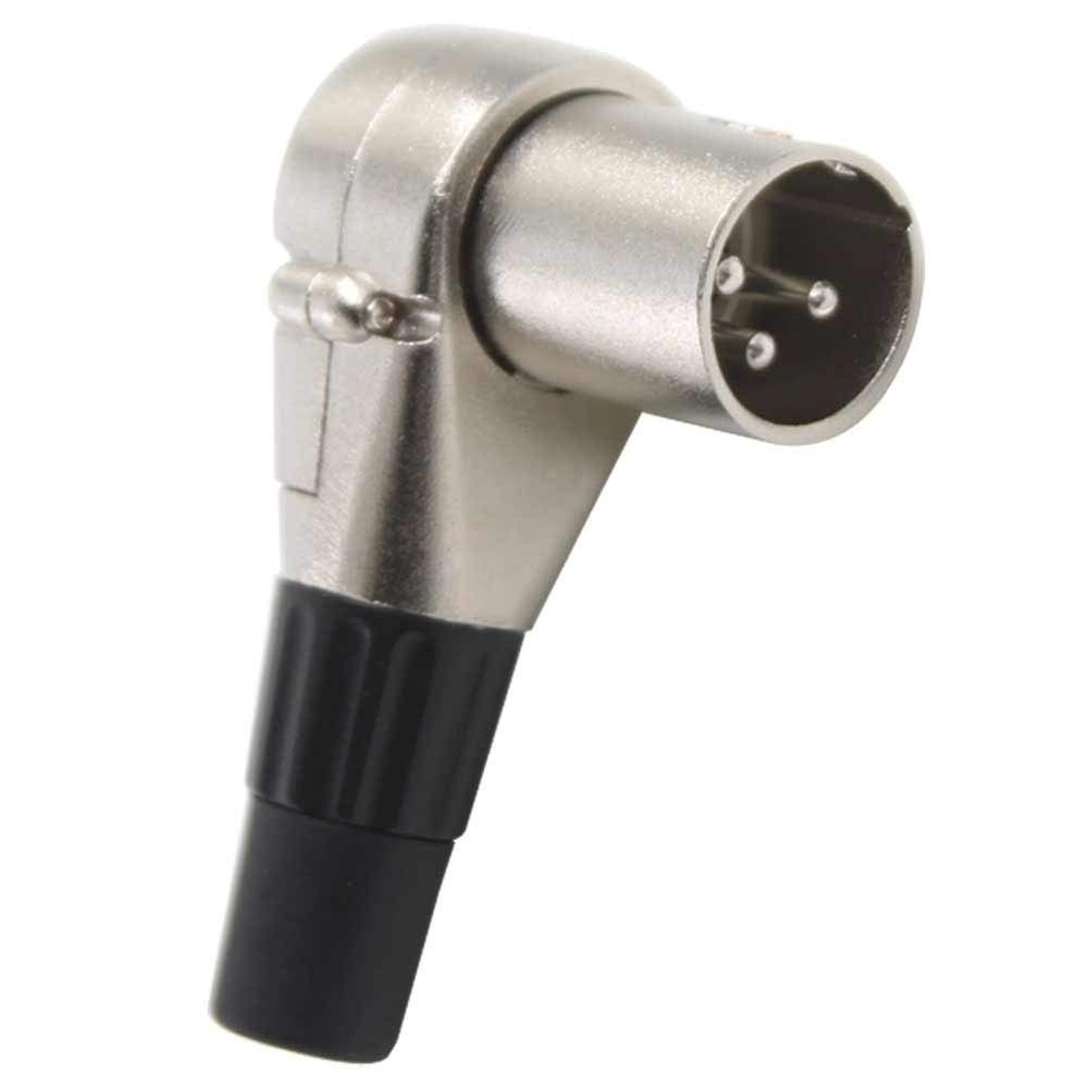 Adjustable Right Angle 3 Pin XLR Male Connector