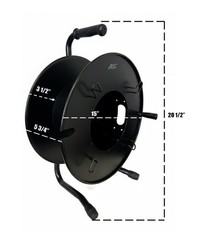 Audio2000’S BLANK Ethernet Heavy Duty XL Portable Cable Snake Reel Black Metal D