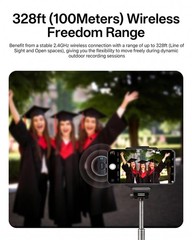 Wireless Lavalier Microphone for iPhone 17/16/15/14, iPad & Android, Magnetic…
