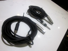 Qty (2) 16 Foot 1/4 TRS Male to XLR Female cables Black