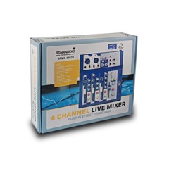 4CH Audio Live Sound Mixer Studio USB Stage DJ Bar Karaoke Mini Mixing Console
