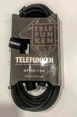 TELEFUNKEN Elektroakustik STMC-15X 15′ XLR Studio Series Cable