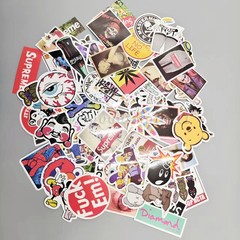 NEW 100PCS Skateboard Stickers Bomb Vinyl Laptop Luggage Decals Dope Sticker