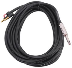 2) Rockville RCXBN20 20 Ft 1/4″ to Banana Speaker Cables, 16 Gauge, 100% Copper!