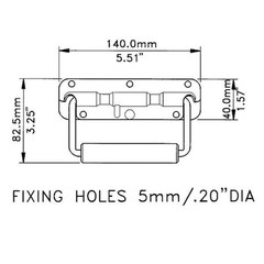 8 PennElcom H1053Z Springloaded Surface Mount Flip Type Handle Rubber Grip Zinc