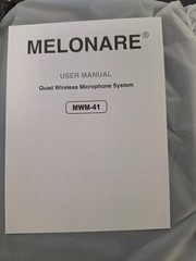 MELONARE 4-Channel Wireless Microphone System – MWM-41-4B – 4 Bodypack