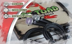 FAT TOAD Handheld Vocal Microphones – Cardioid Dynamic Streaming Music Stage Mic