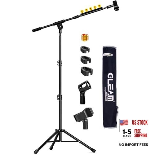 Microphone Stand for Light Microphone less than 1 LB – Boom Arm Mic Tripod