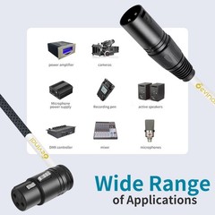 Rotatable Right-Angle XLR Cable, Adjustable-Angle Low-Profile XLR Microphone …