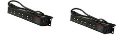 2 pk Power Distribution Box True1 in/out to 6 AC Edison Female