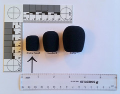 Small Microphone Windscreens (Microphone Covers) 6-Pack Headset/Lapel (Lavalier)