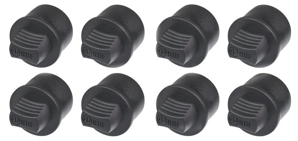 (8 PACK) NEUTRIK NDF Black Plastic Dummy Plug for Female XLR Panel Mount Jacks