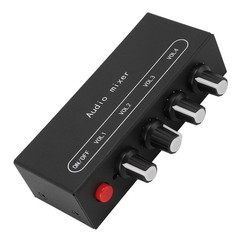 Stereo Line Sound Mixer 3.5mm Input Output Port DC5-12V Sound Mixer For Speaker