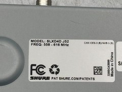 Shure SLXD4D J52 558 – 616 MHz Dual Receiver