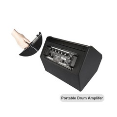 COOLMUSIC Drum Amplifier 50W, Electric Drum Speaker Keyboard Amp, OTG Recordi…