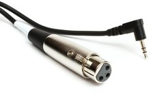 Hosa XVM-110F XLR Female to Right-angle 3.5mm TRS Cable – 10′