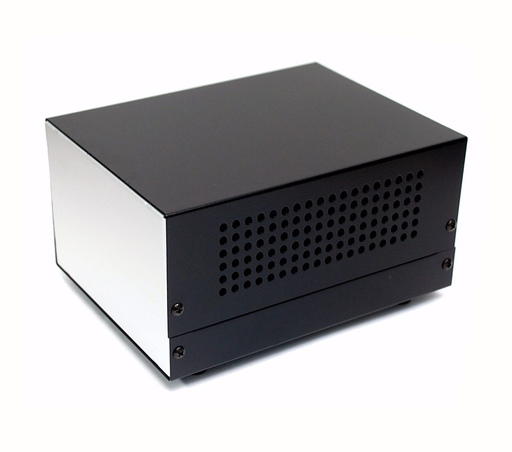 1pc Metal Cabinet Case Box Aluminum Panel 18×13.6×9.8cm LxWxH US-340 Taiwan